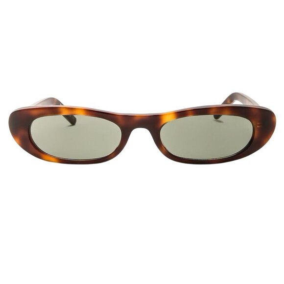 Saint Laurent SL 557 Shade Sunglasses in Medium Havana New Womens Sunnies - Picture 1 of 11